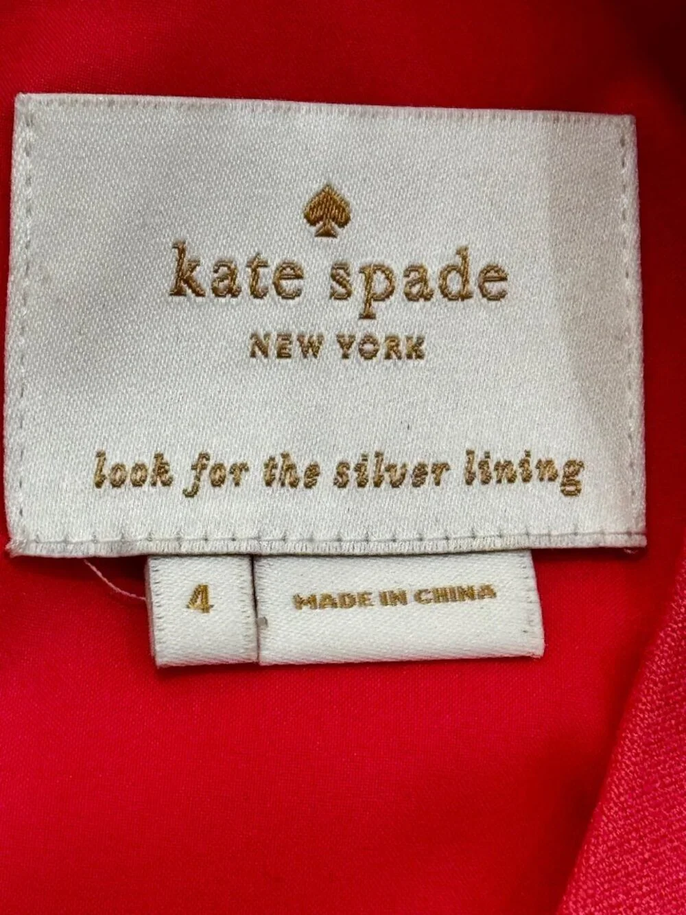 Kate Spade New York Sleeveless Coral Sheath Dress Size 4 Polyester Blend Knee-Le